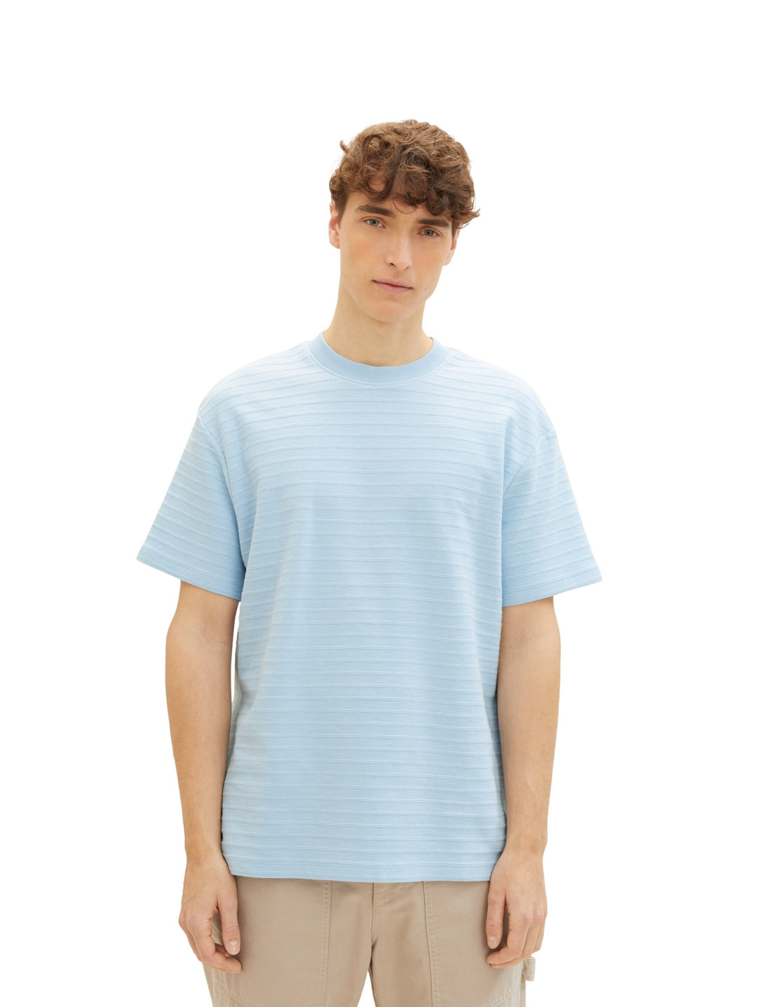 T-shirt with texture - Blue