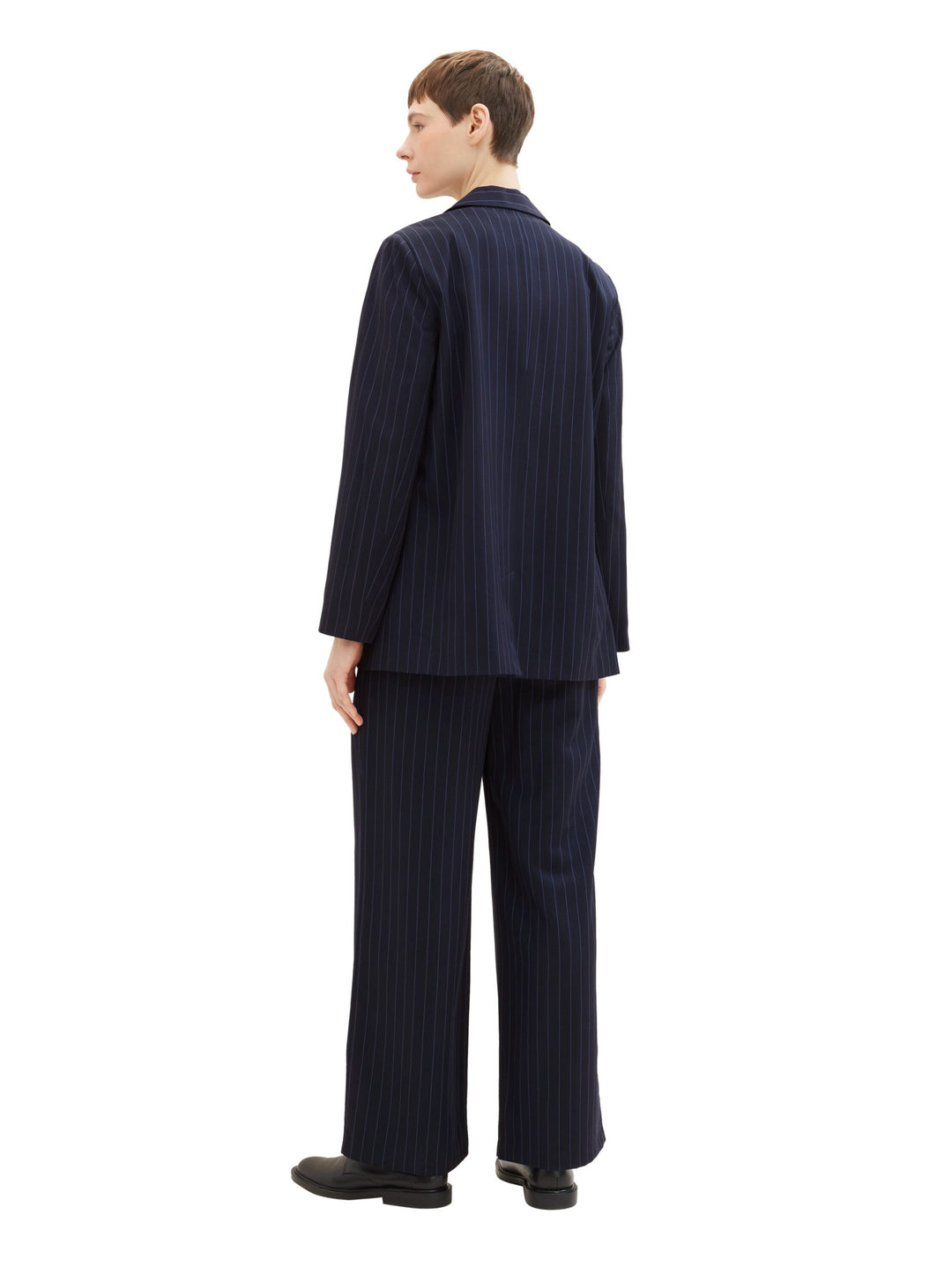 Striped wide-leg trousers - Blue