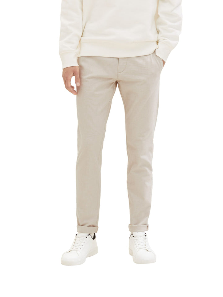 Slim chinos with a belt - Brown