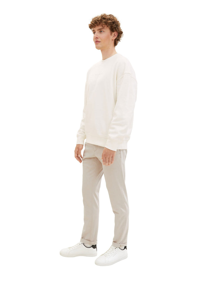 Slim chinos with a belt - Brown