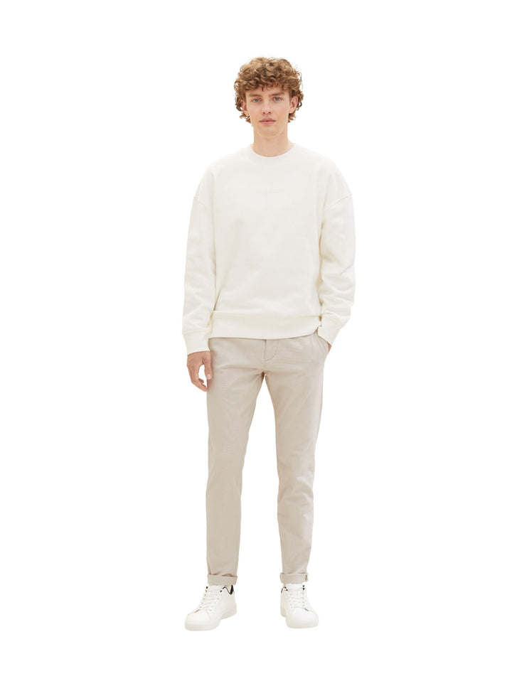Slim chinos with a belt - Brown