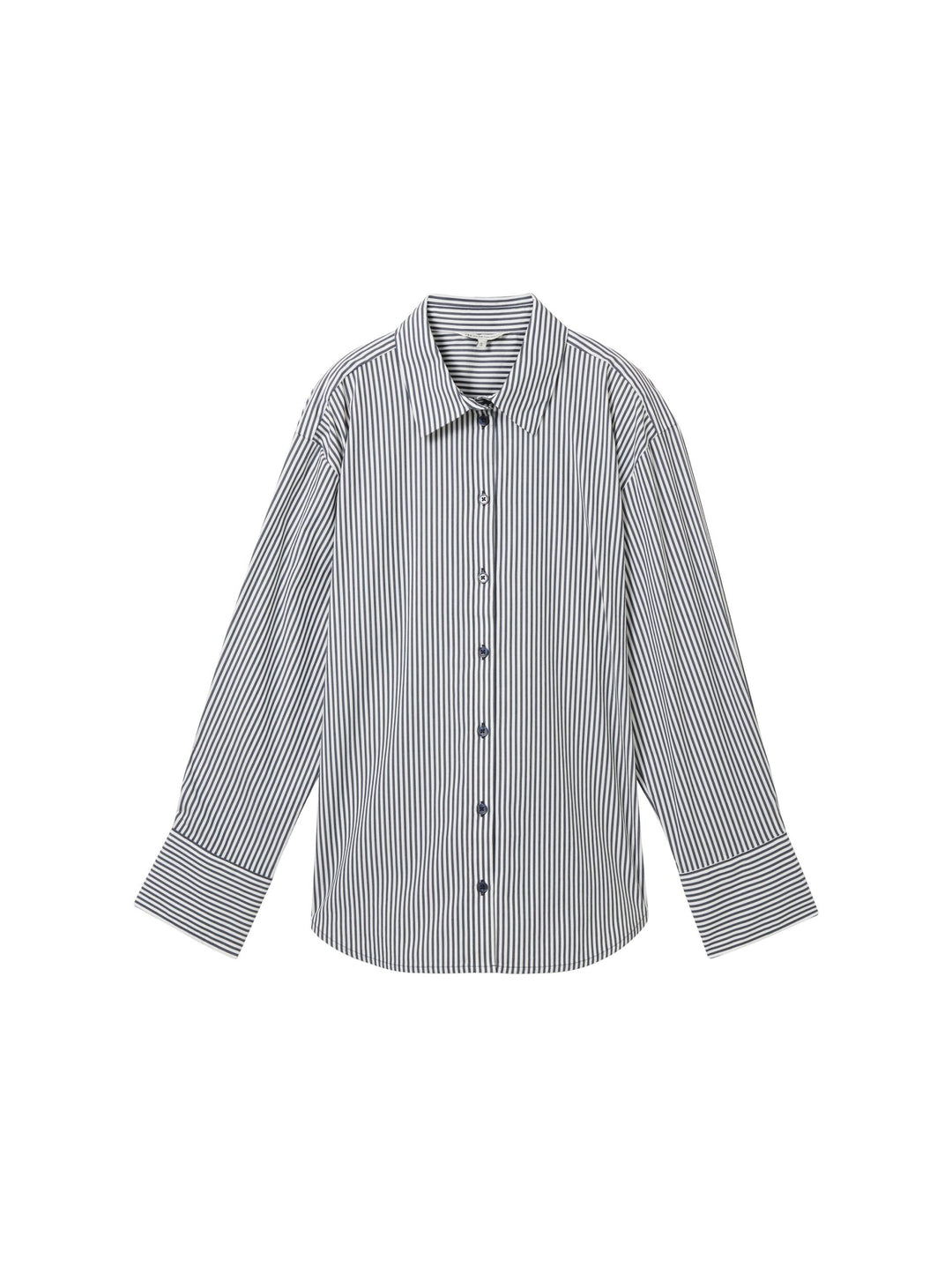 Striped loose-fit shirt - Blue