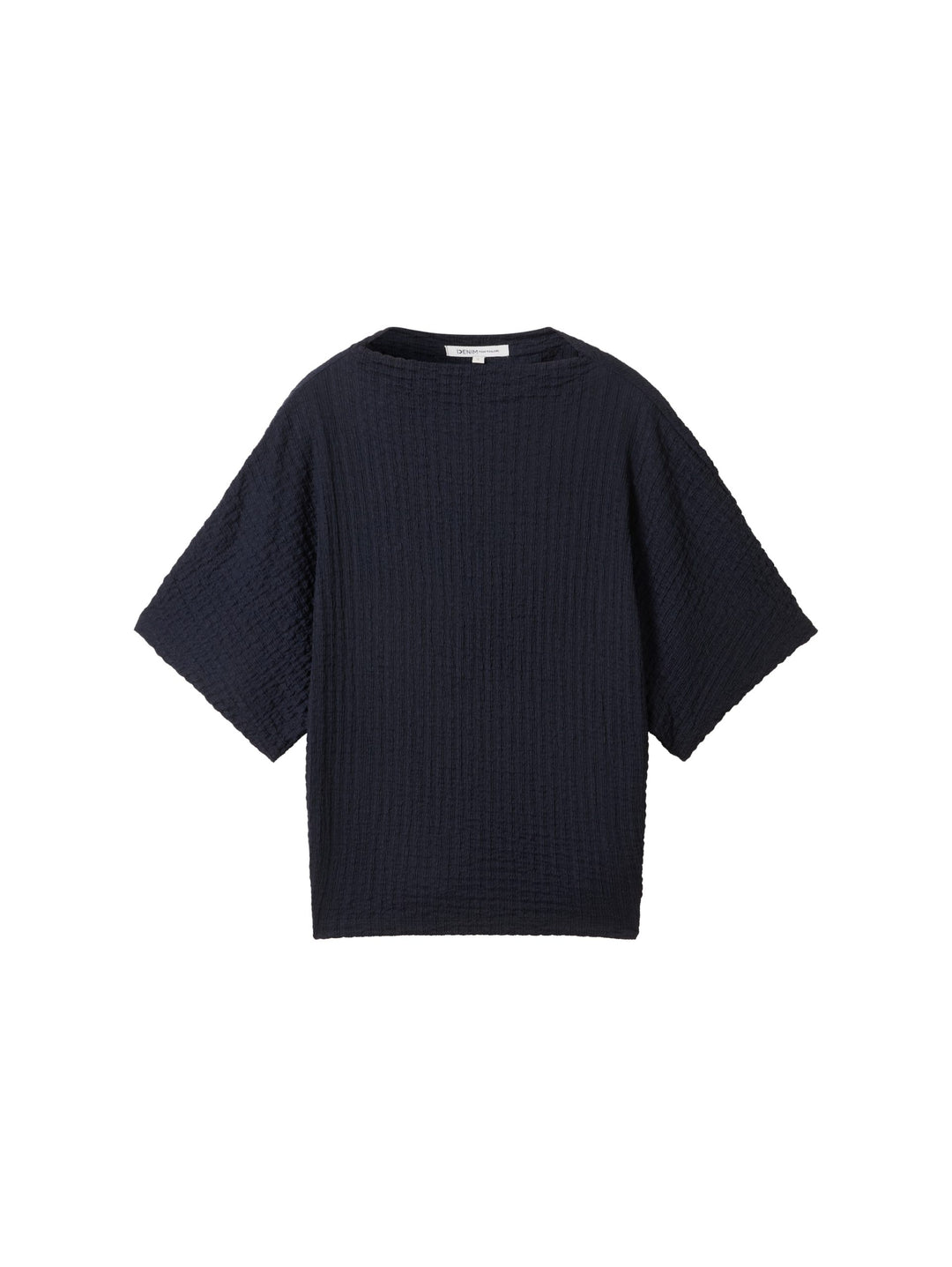 T-shirt in a crinkled look - Blue