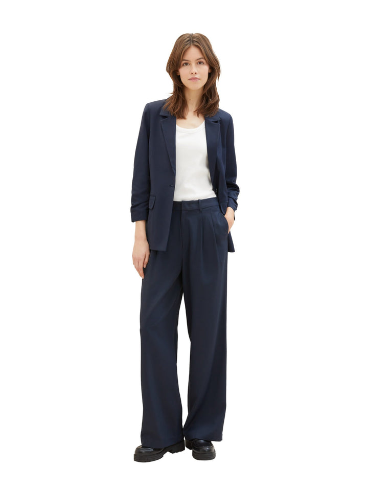 Blazer with gathered sleeves - Blue
