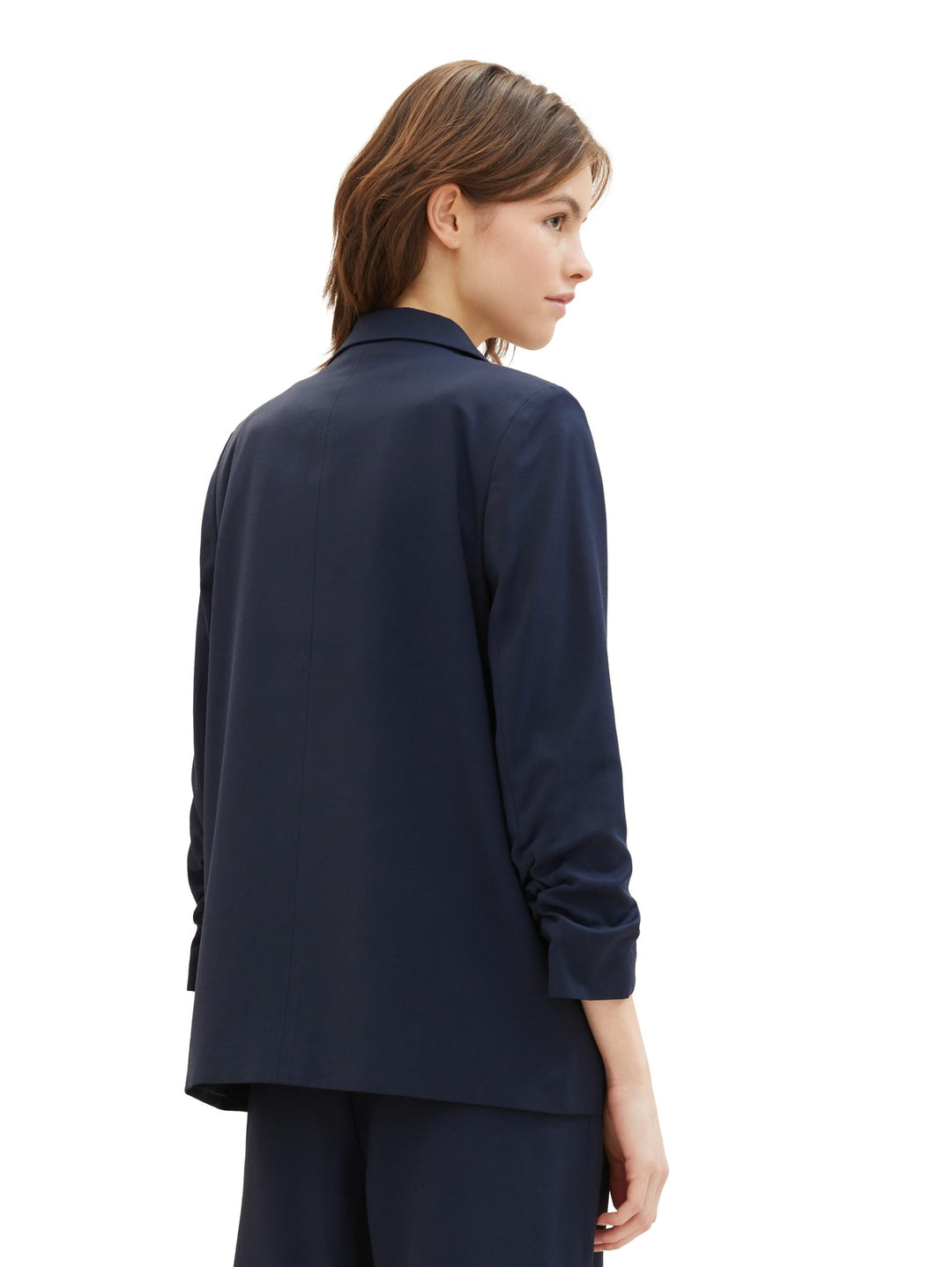 Blazer with gathered sleeves - Blue