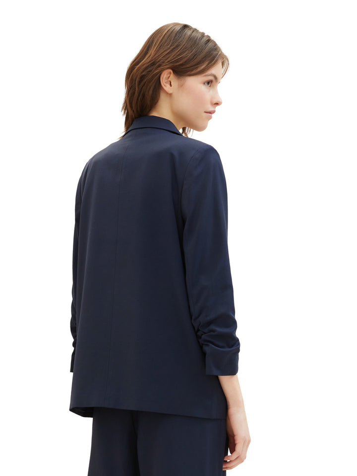 Blazer with gathered sleeves - Blue