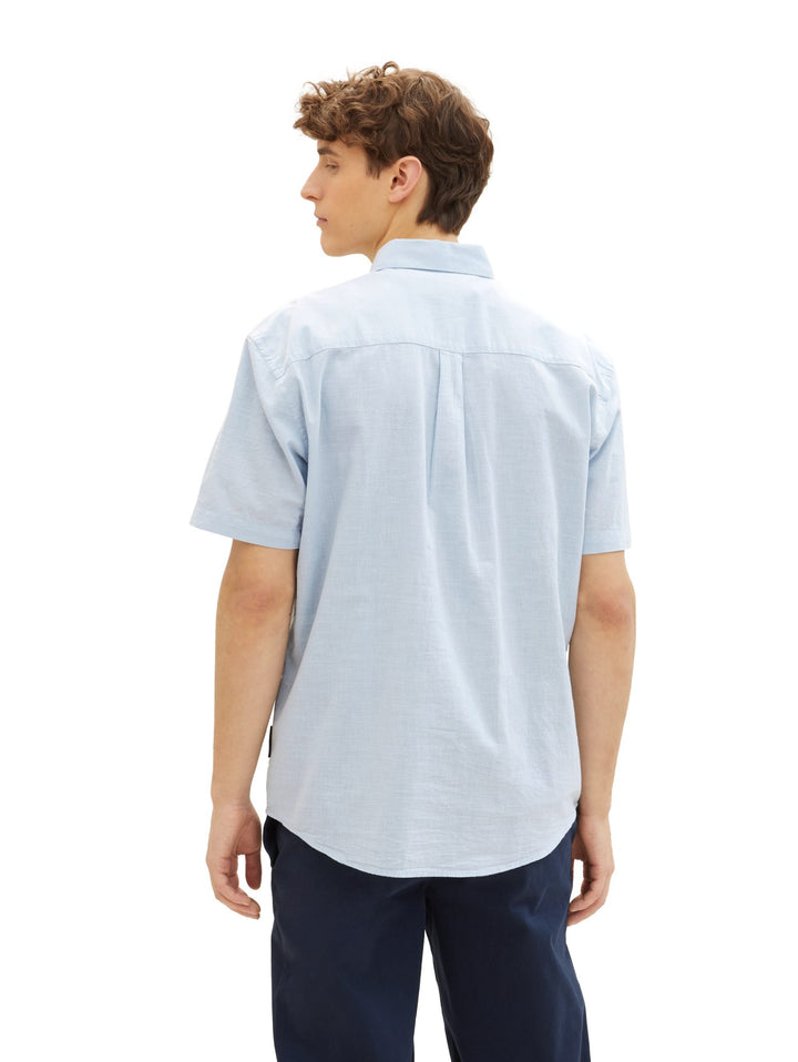 Basic short-sleeved shirt - Blue