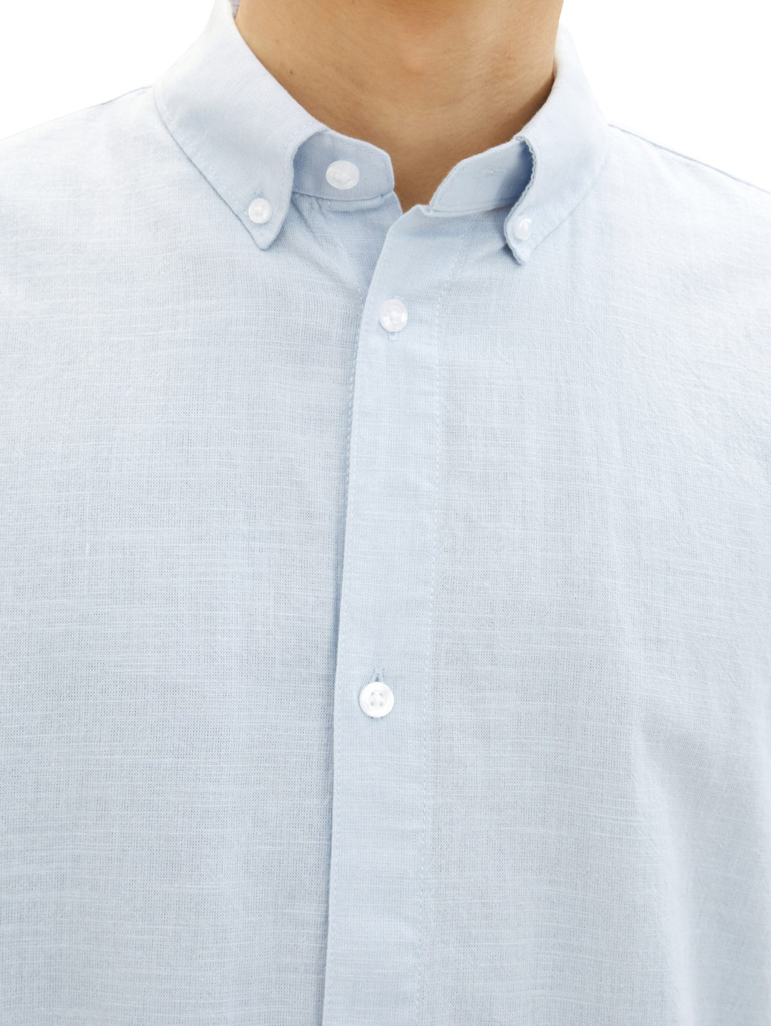 Basic short-sleeved shirt - Blue