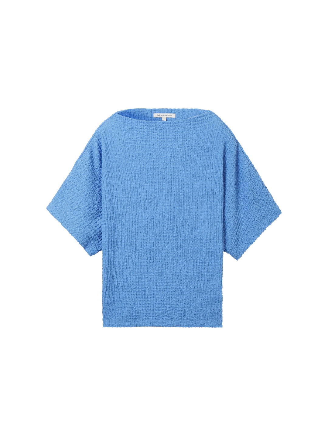 T-shirt in a crinkled look - Blue