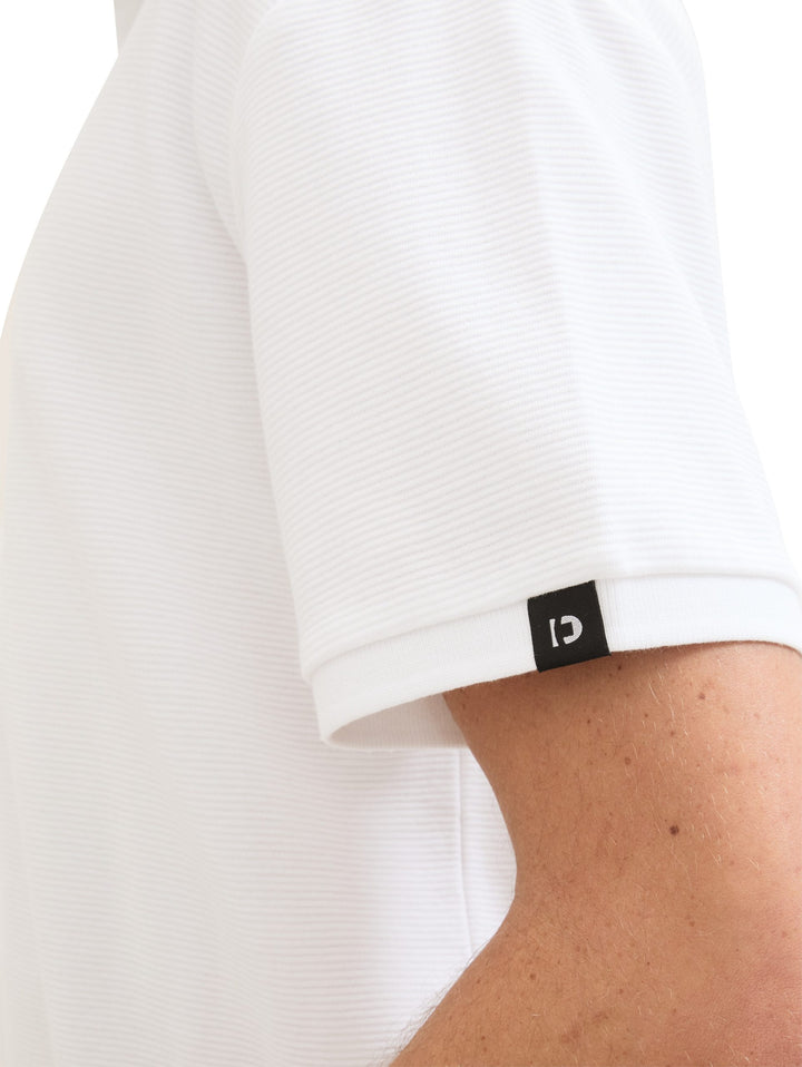 Relaxed polo shirt with organic cotton - White