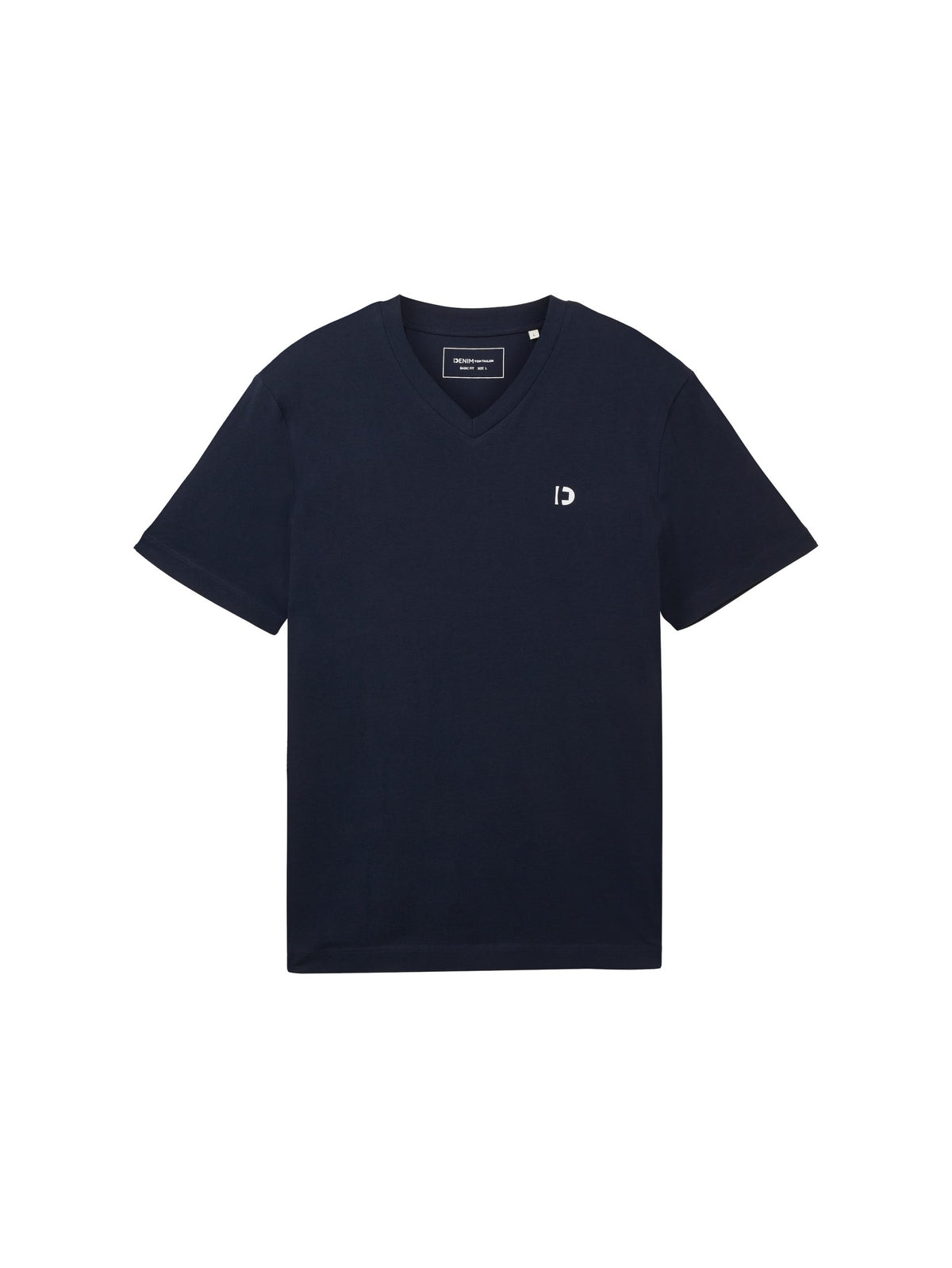 Basic T-shirt with a logo print - Blue