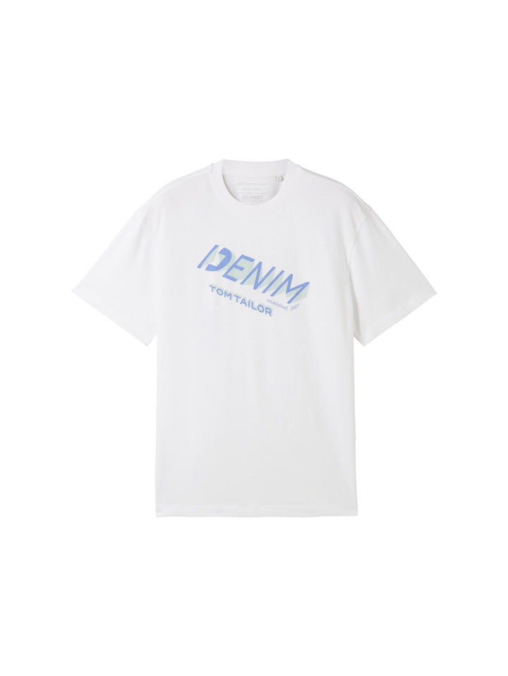 T-shirt with a logo print - White