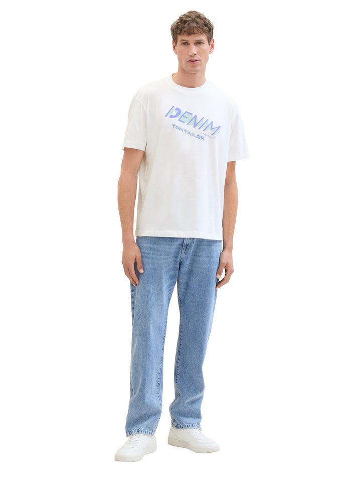 T-shirt with a logo print - White