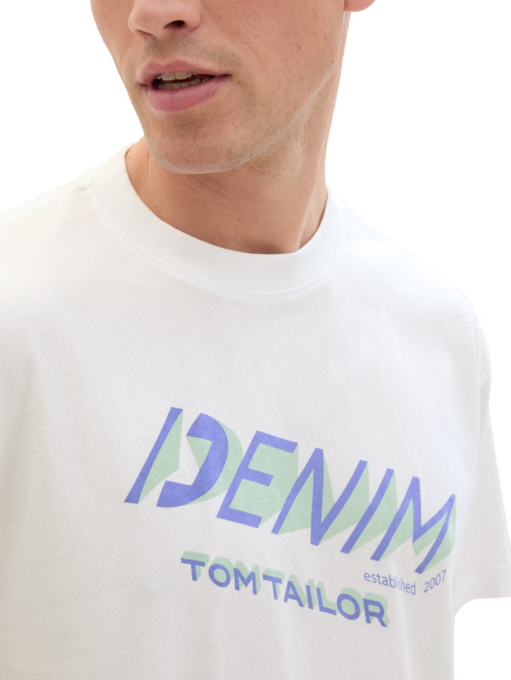 T-shirt with a logo print - White