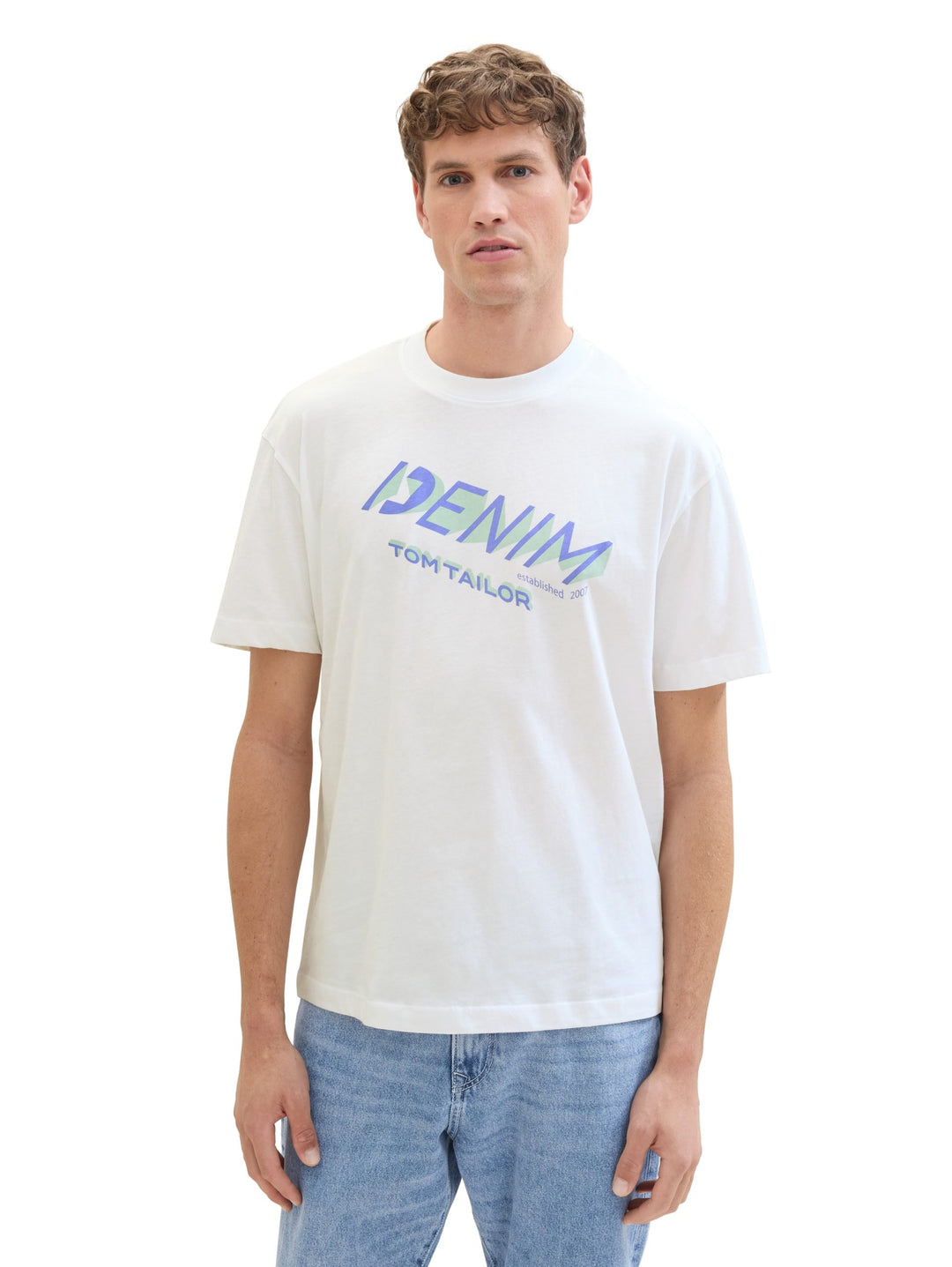 T-shirt with a logo print - White