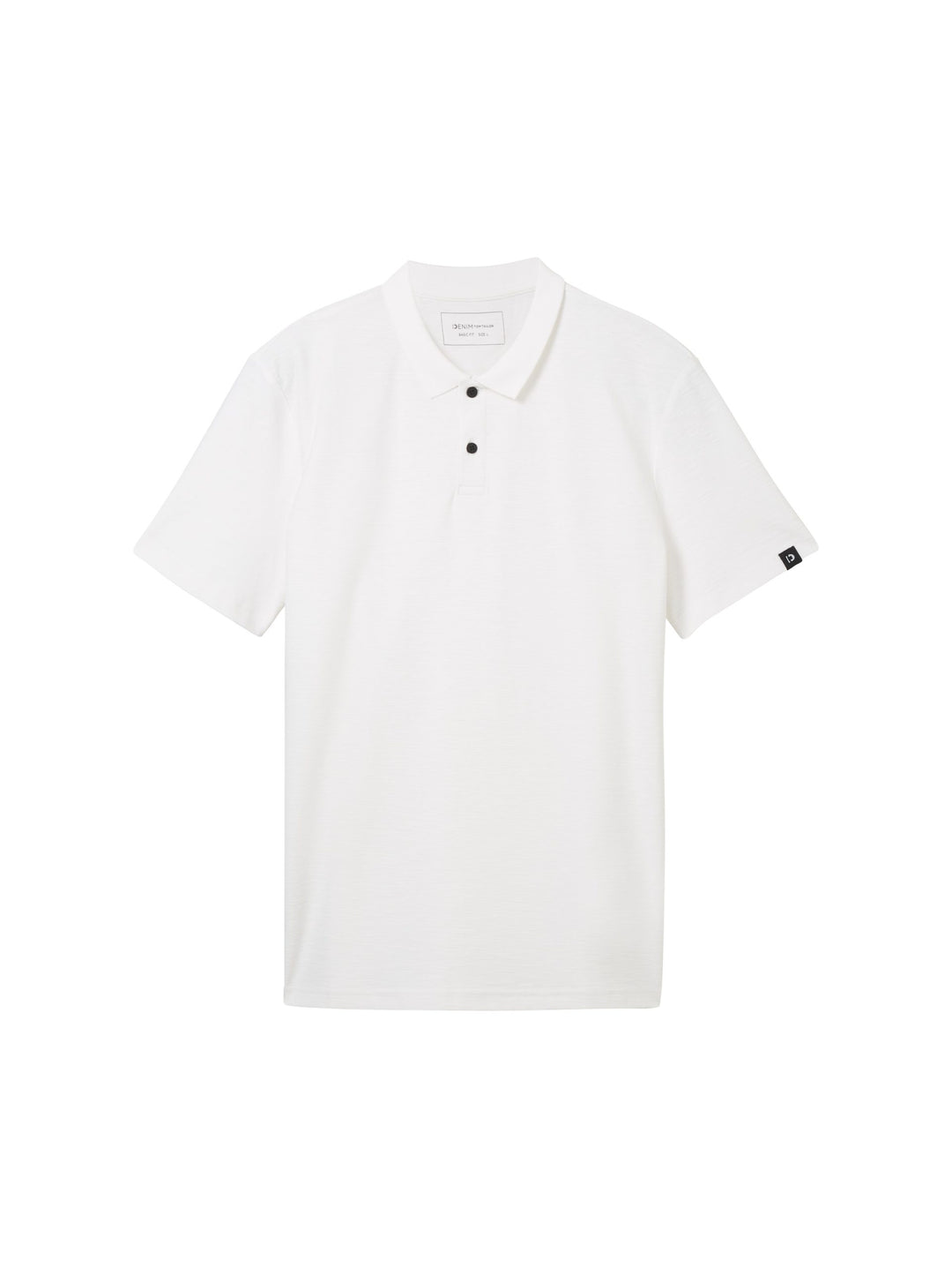 Textured polo shirt - White