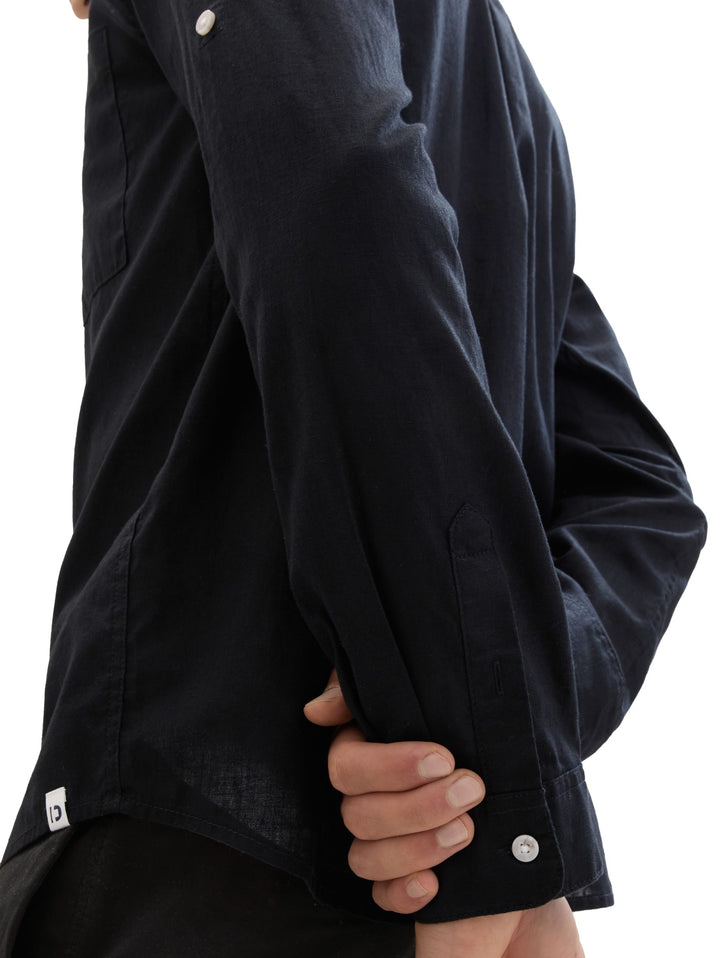 Relaxed long-sleeved T-shirt - Black