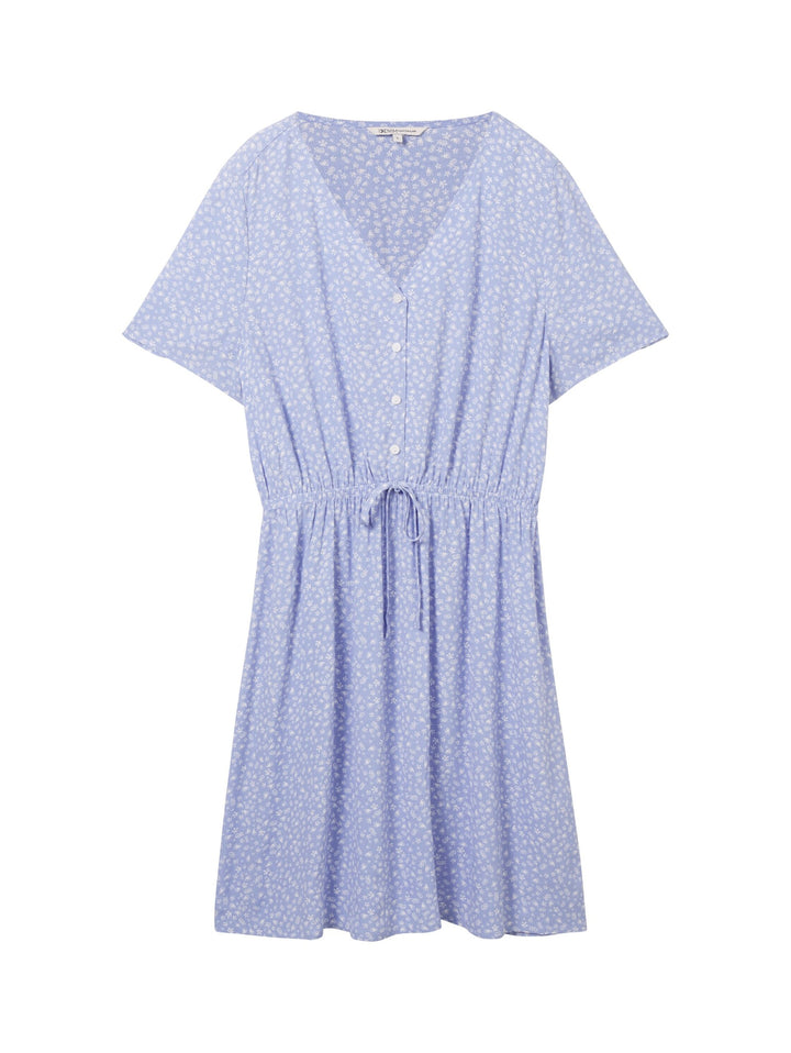 Mini dress with an all-over print - Green
