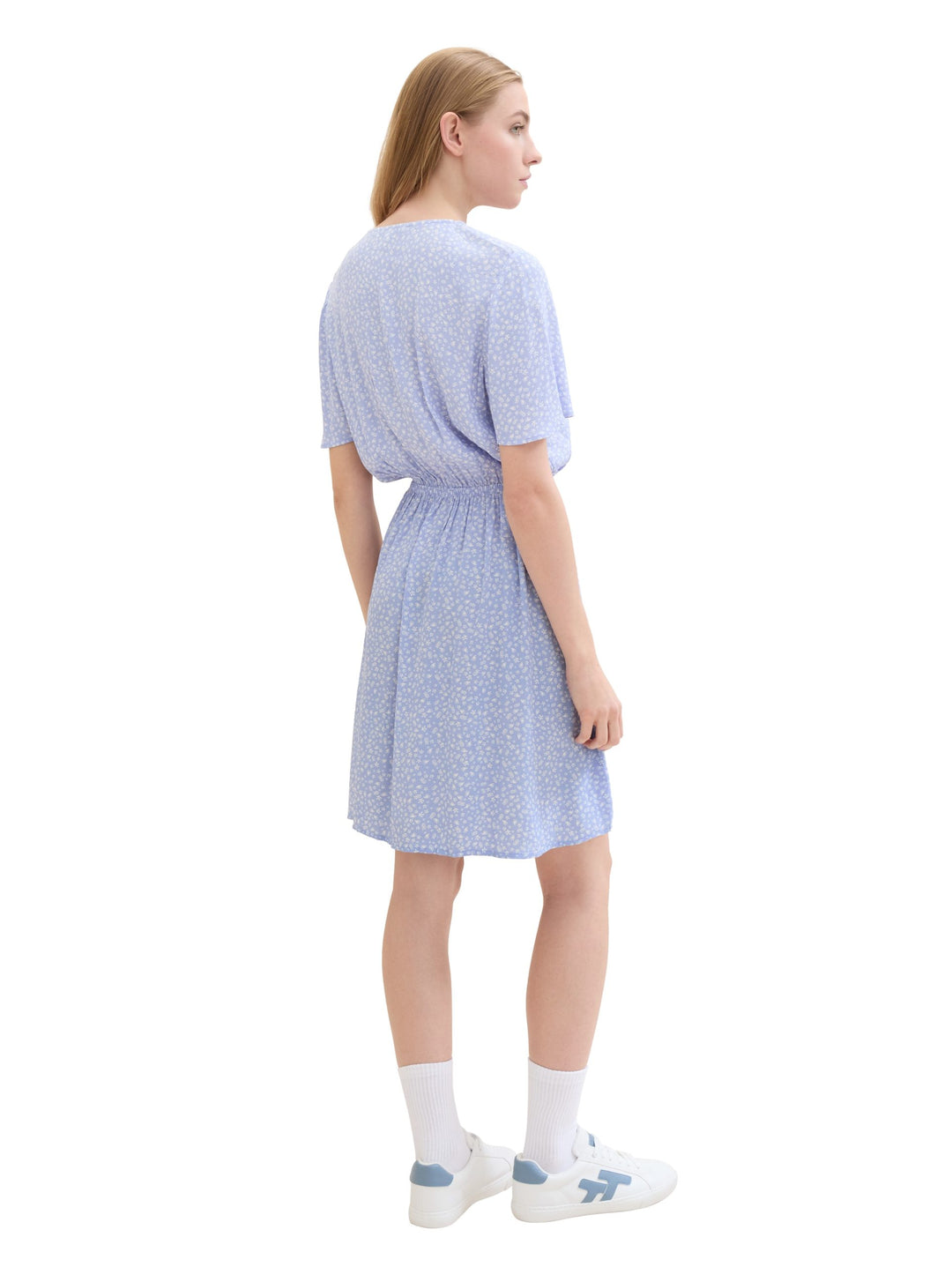 Mini dress with an all-over print - Green