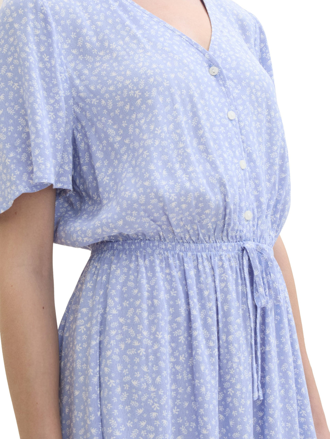 Mini dress with an all-over print - Green