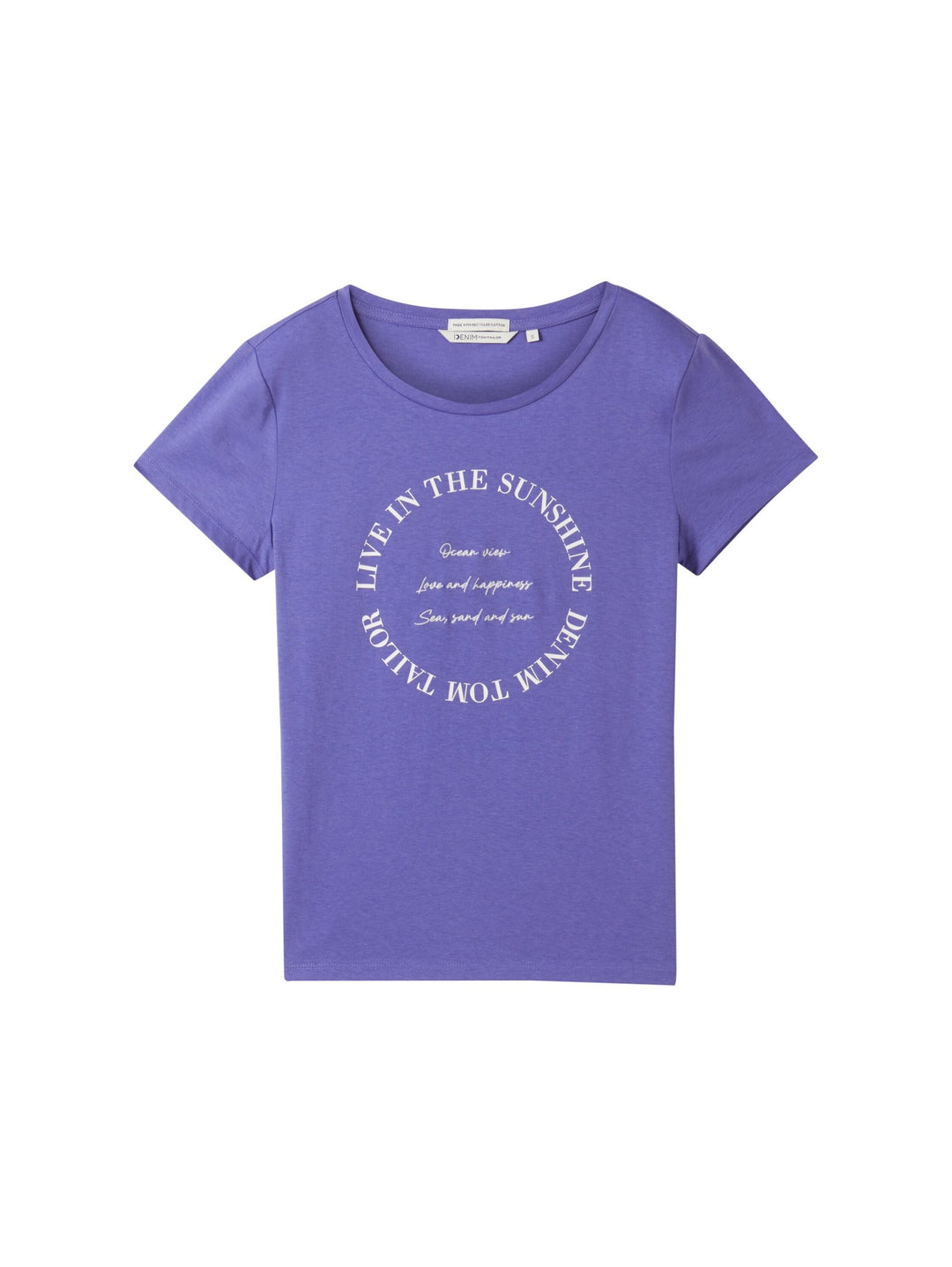 T-shirt with a print and organic cotton - Violet