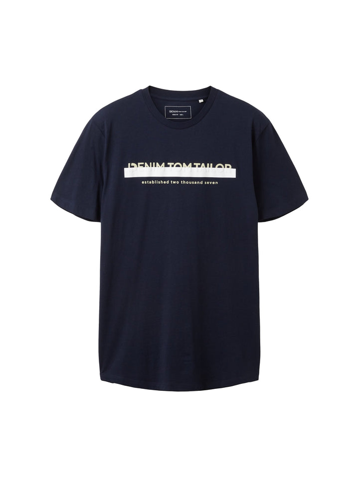 T-shirt with a logo print - Blue
