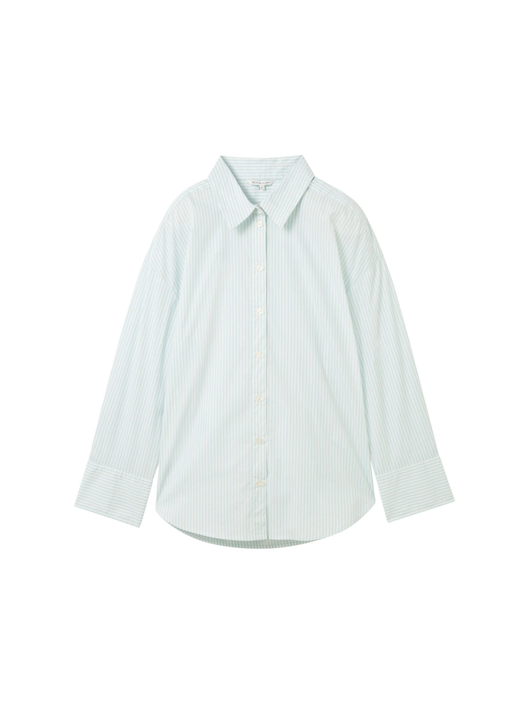 Striped loose-fit shirt - Green