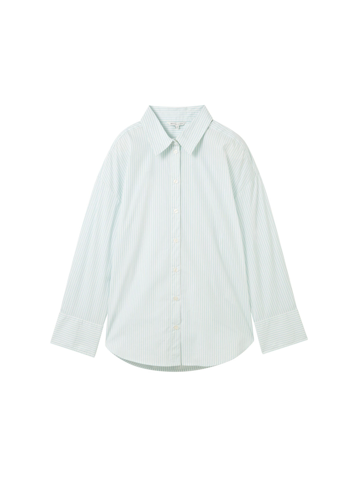 Striped loose-fit shirt - Green