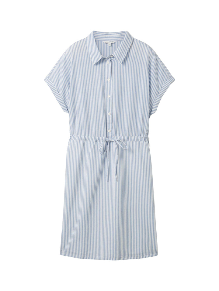 Striped mini dress - Blue