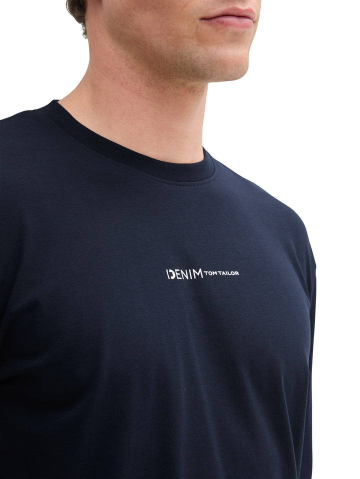 Rounded Hem Longsleeve - Blue