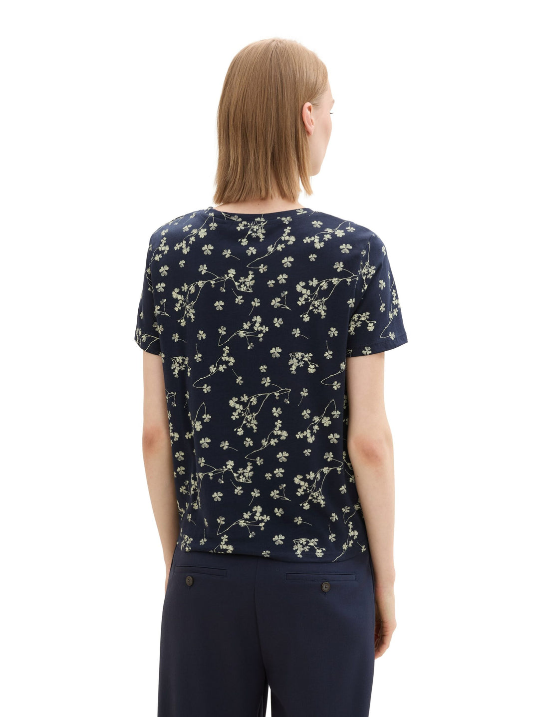 Printed Knot T-Shirt - Blue