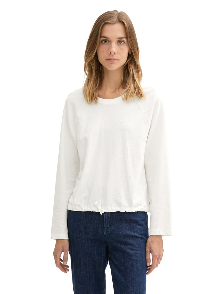 Boucle Longsleeve T-Shirt - White