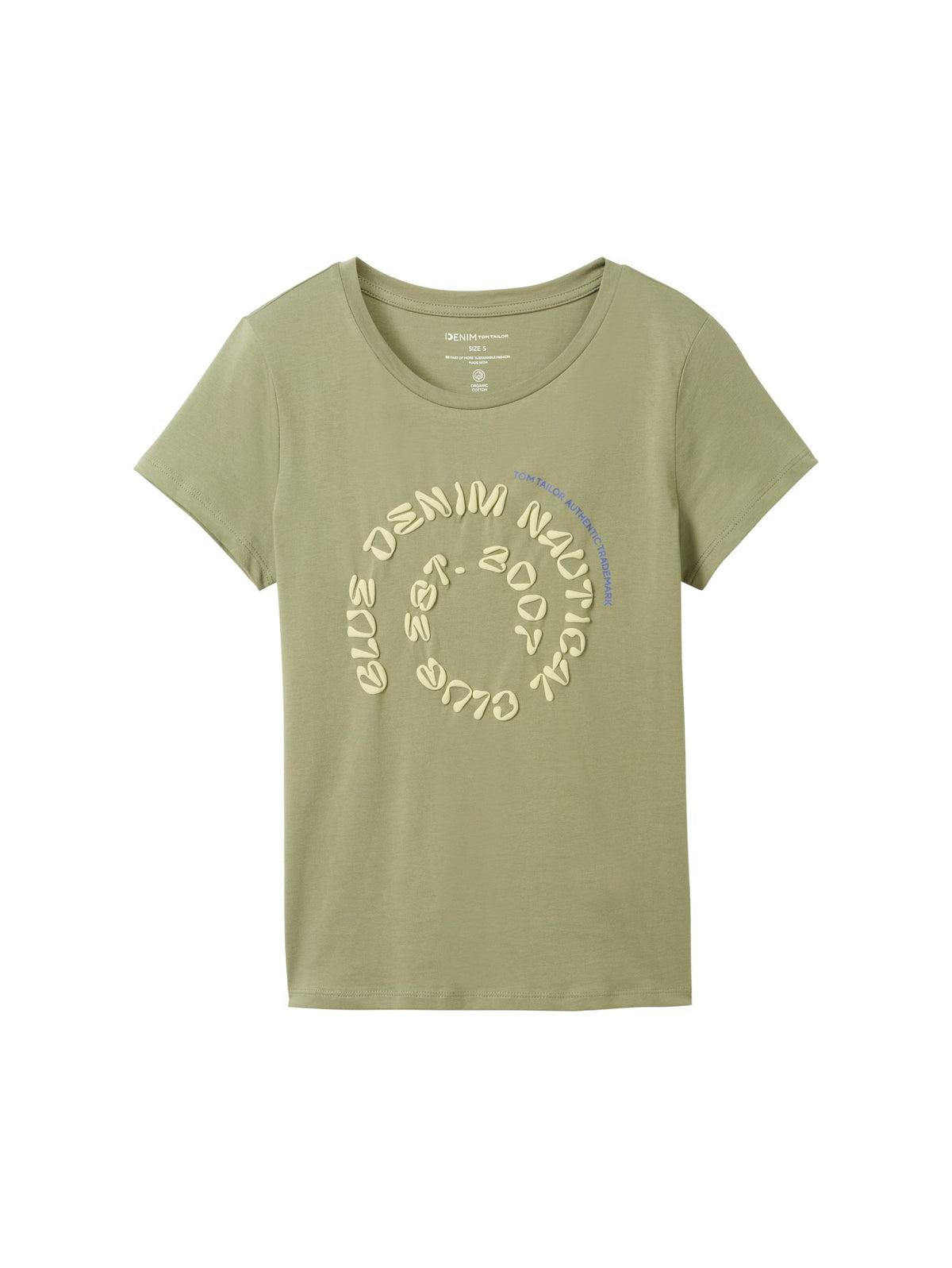 Printed Basic T-Shirt - Green