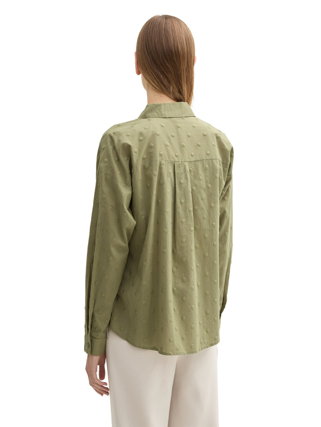Dot Structure Blouse - Green