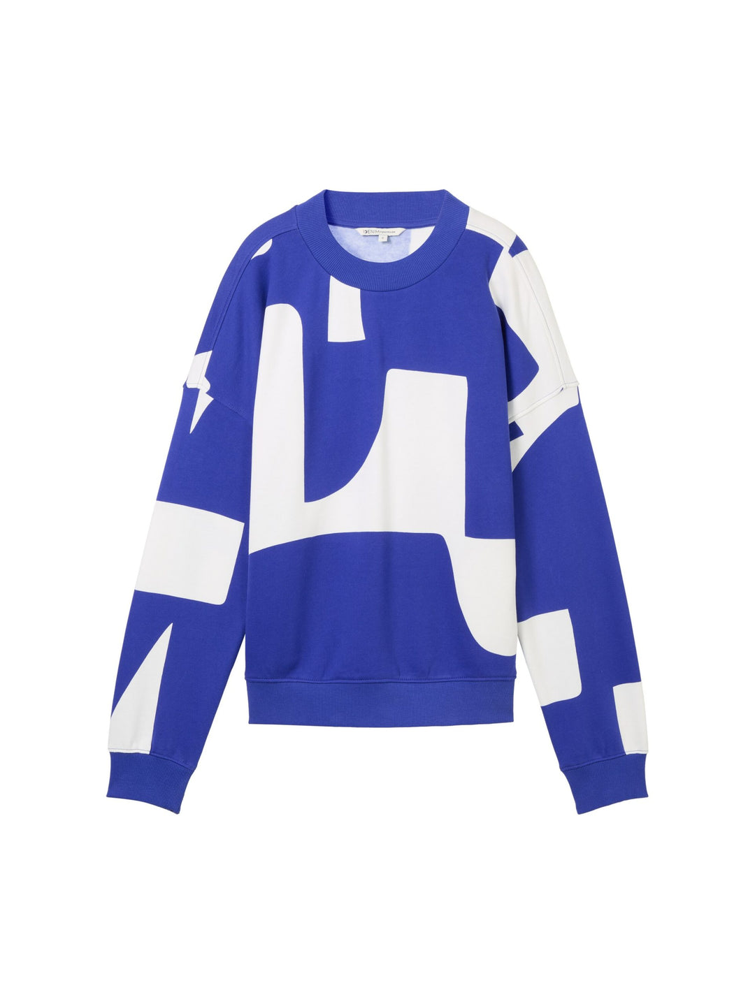 Sweatshirt With Mock Neck - Blue