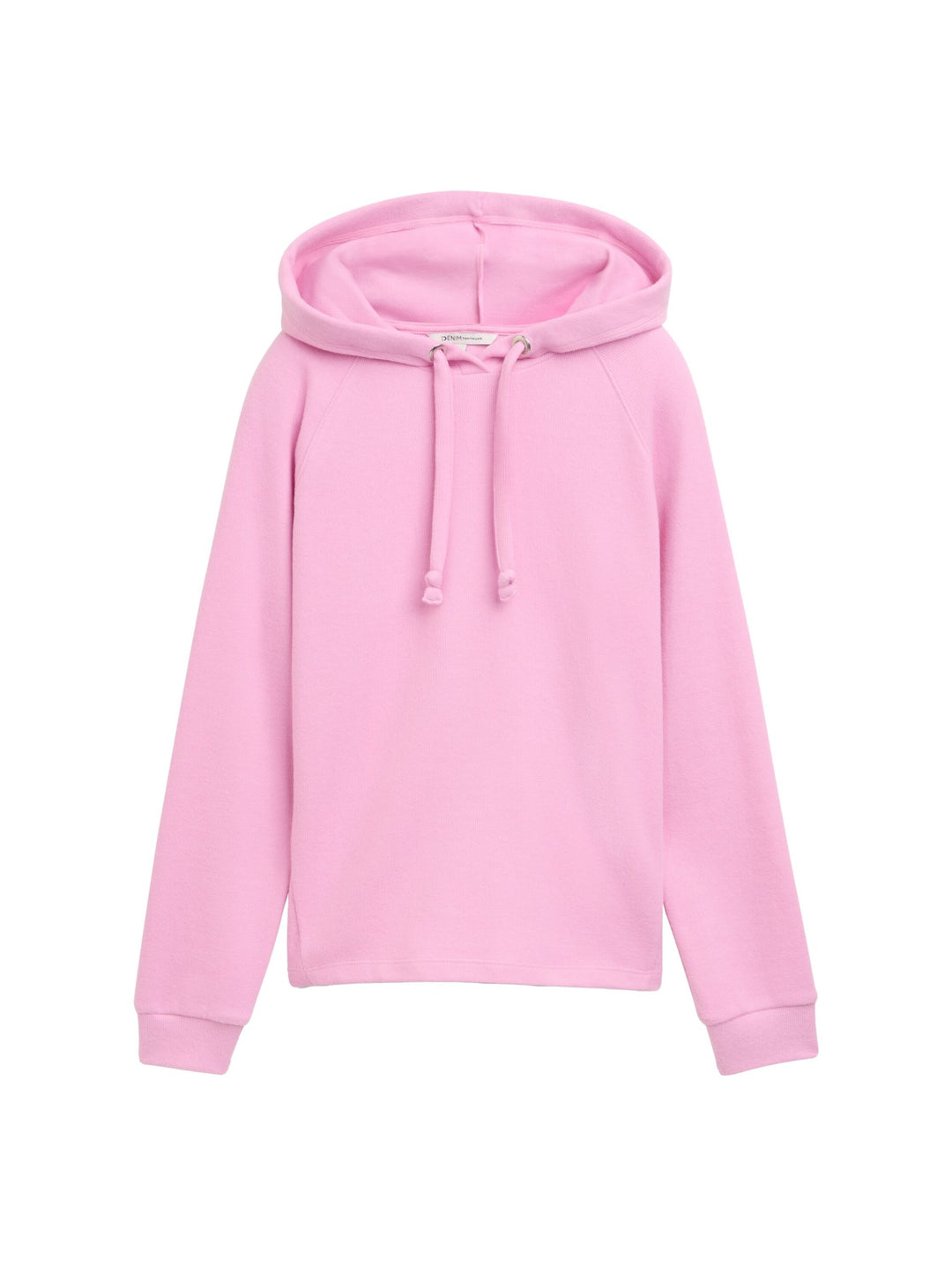 Cozy Hoodie With Strings - Pink