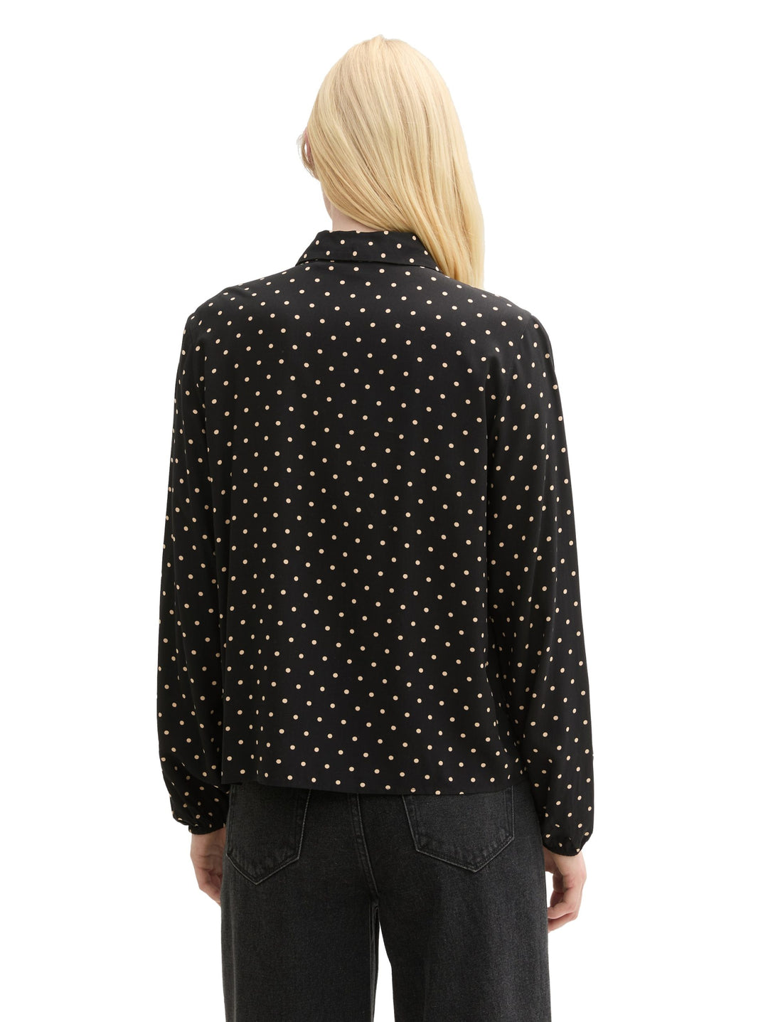 Printed Viscose Blouse - Black