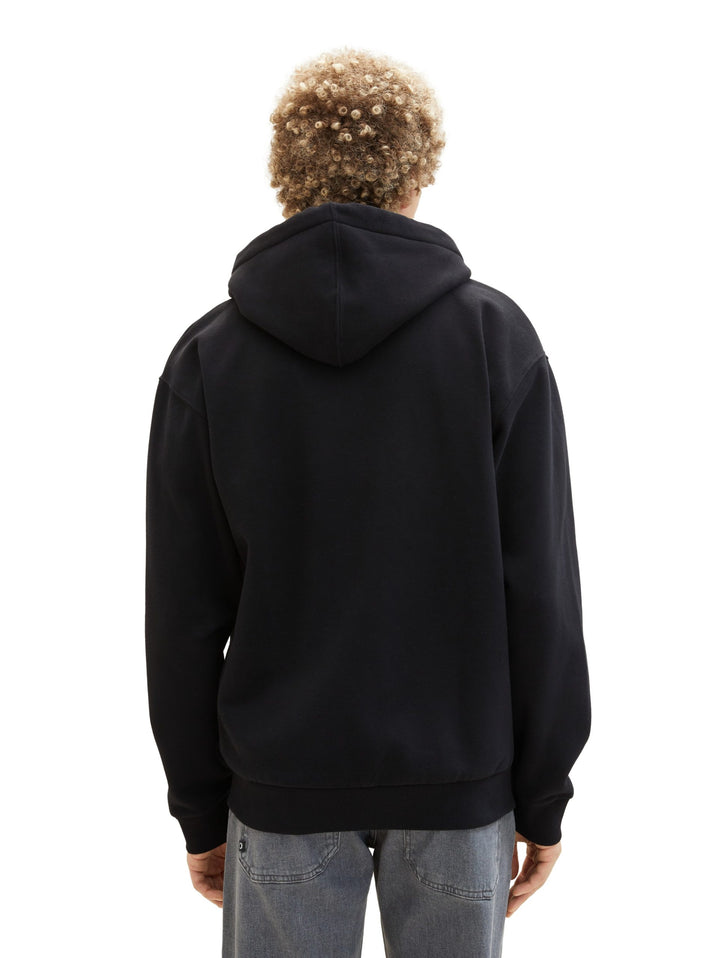 Zipper Hoodie Jacket - Black