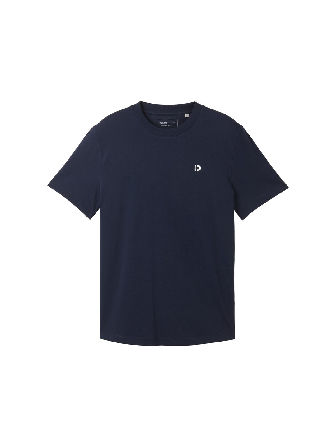 Rounded Hem T-Shirt - Blue