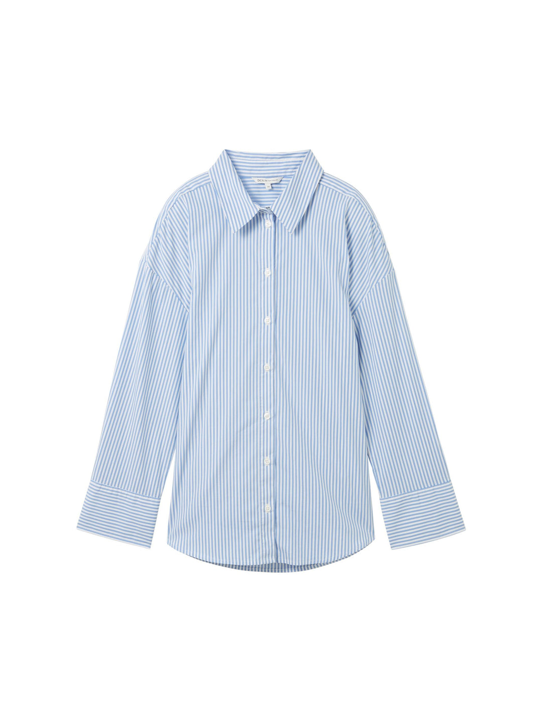 Striped loose-fit shirt - Blue