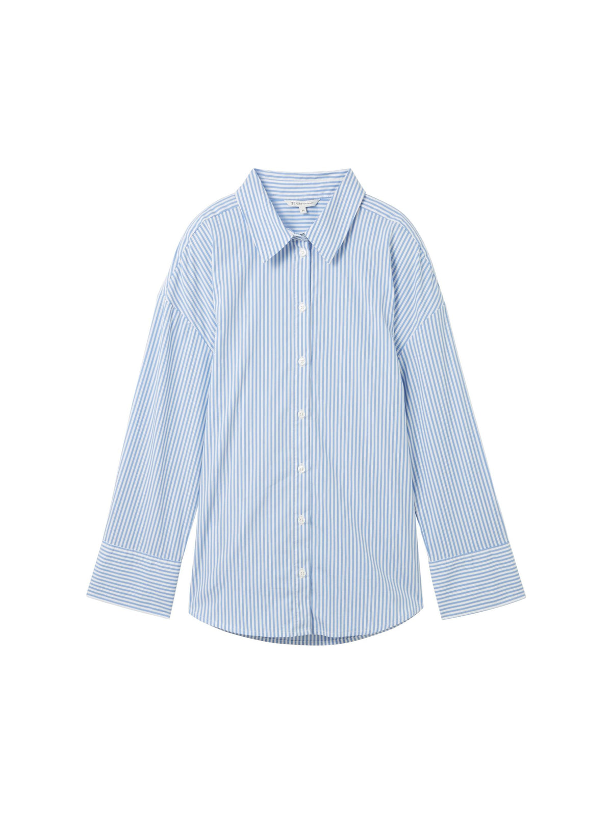 Striped loose-fit shirt - Blue