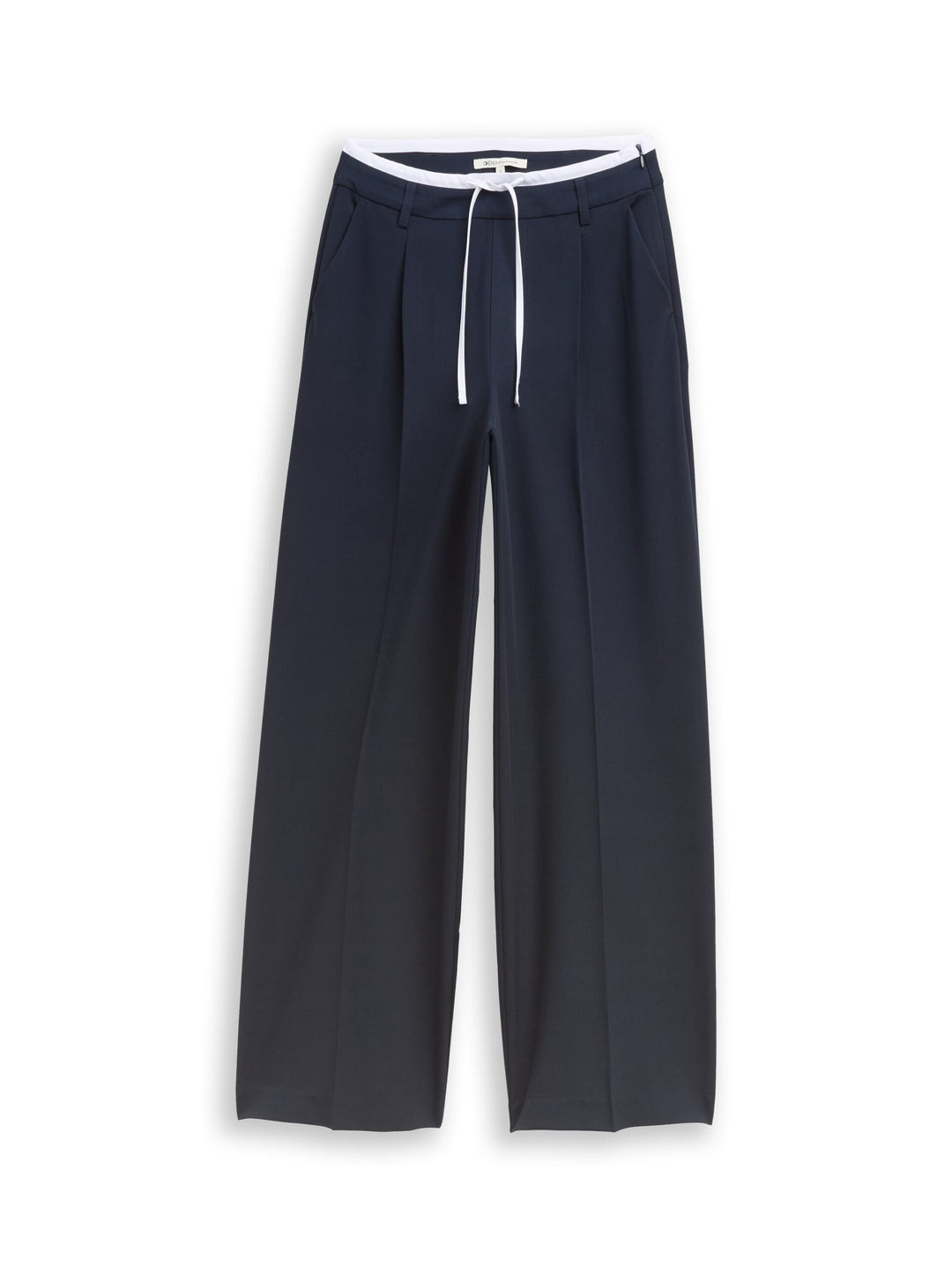 Wide leg trousers in a 2-in-1 look - Blue