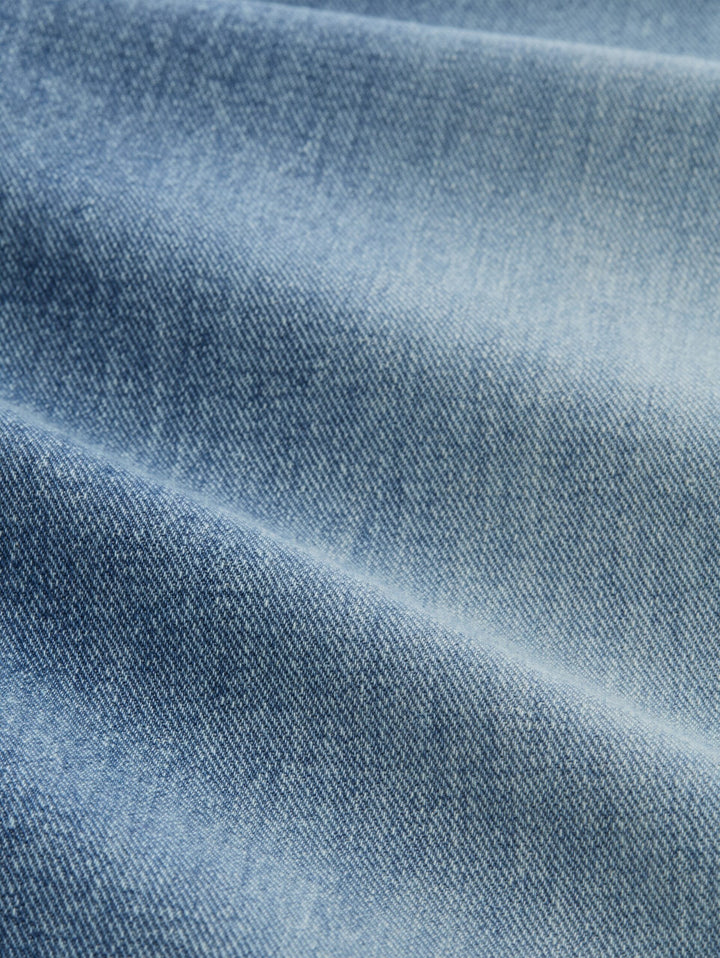 Wide Jeans with turn-ups - Light Blue