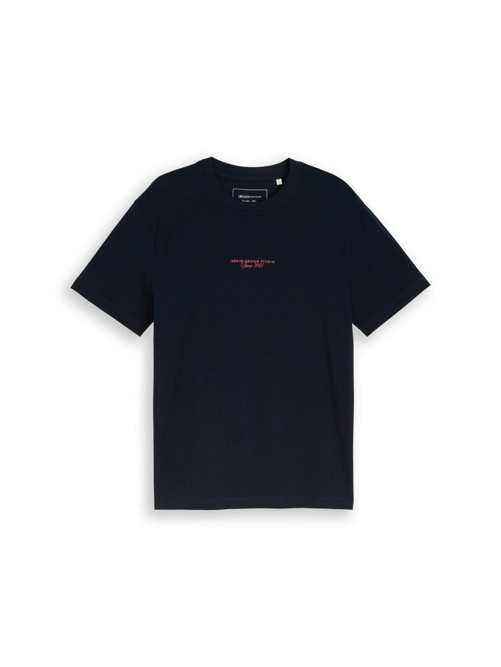 Relaxed fit T-shirt with back print - Blue