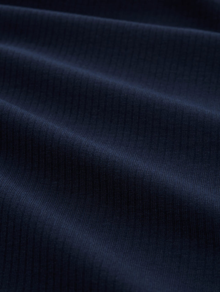 Ribbed T-shirt - Blue