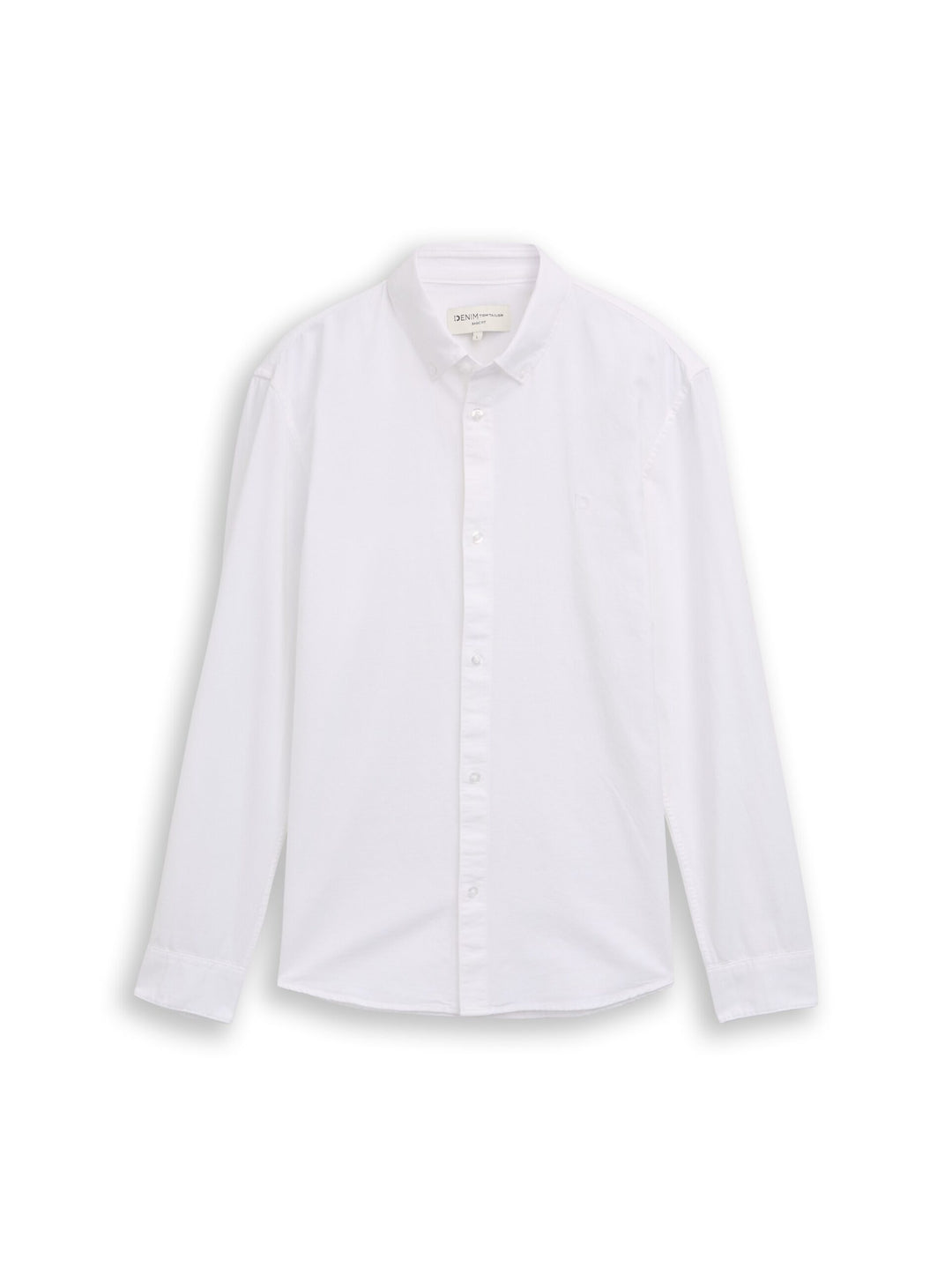 Oxford shirt with logo embroidery - White