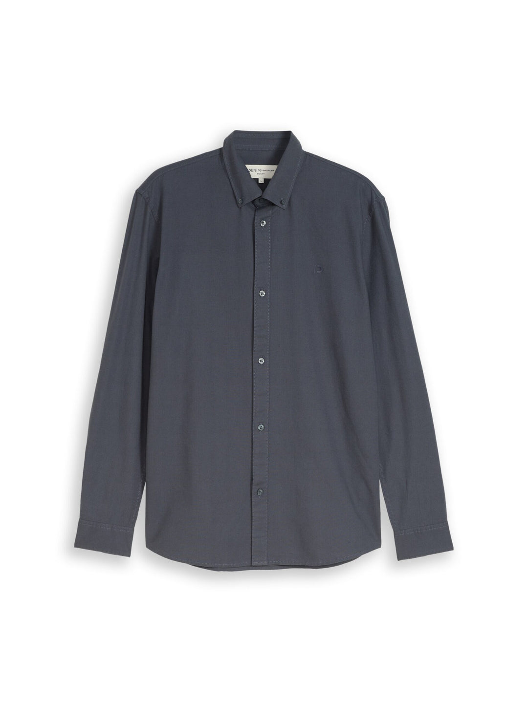 Oxford shirt with logo embroidery - Grey