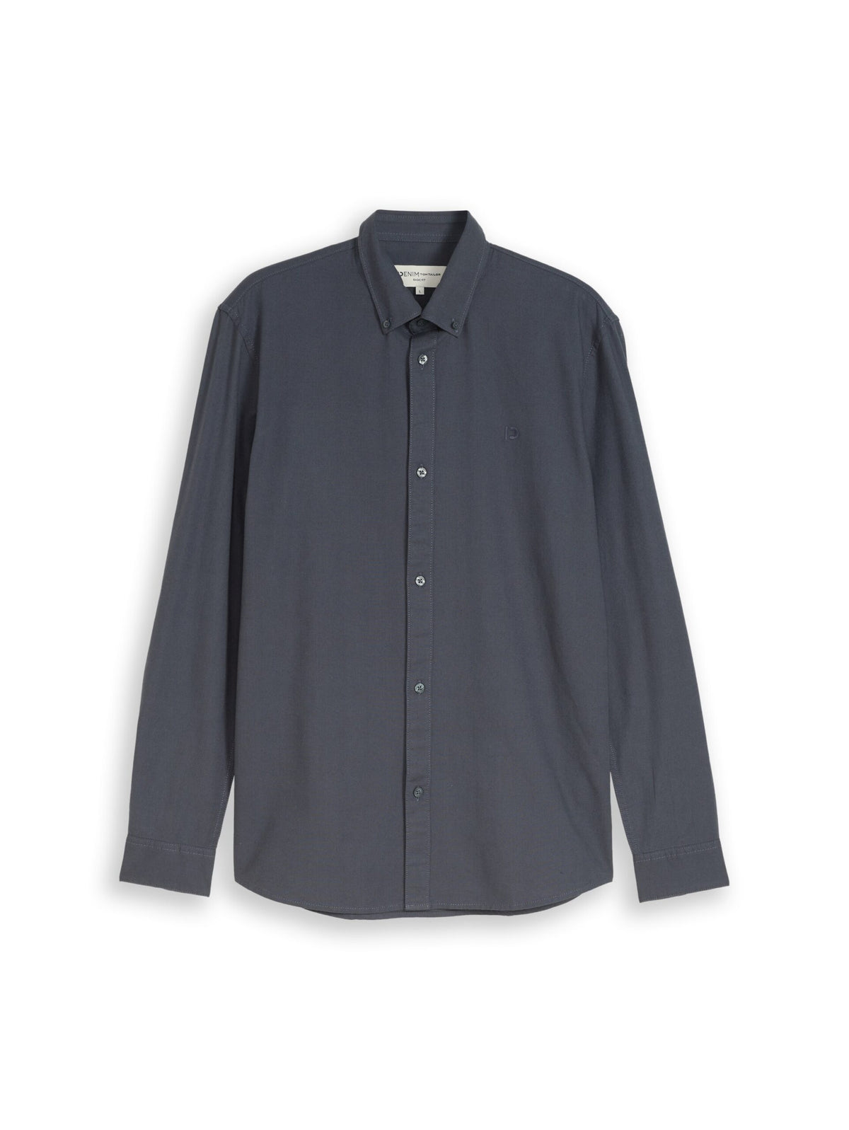Oxford shirt with logo embroidery - Grey