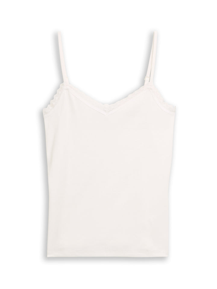 Top With Lace Detail - Off White