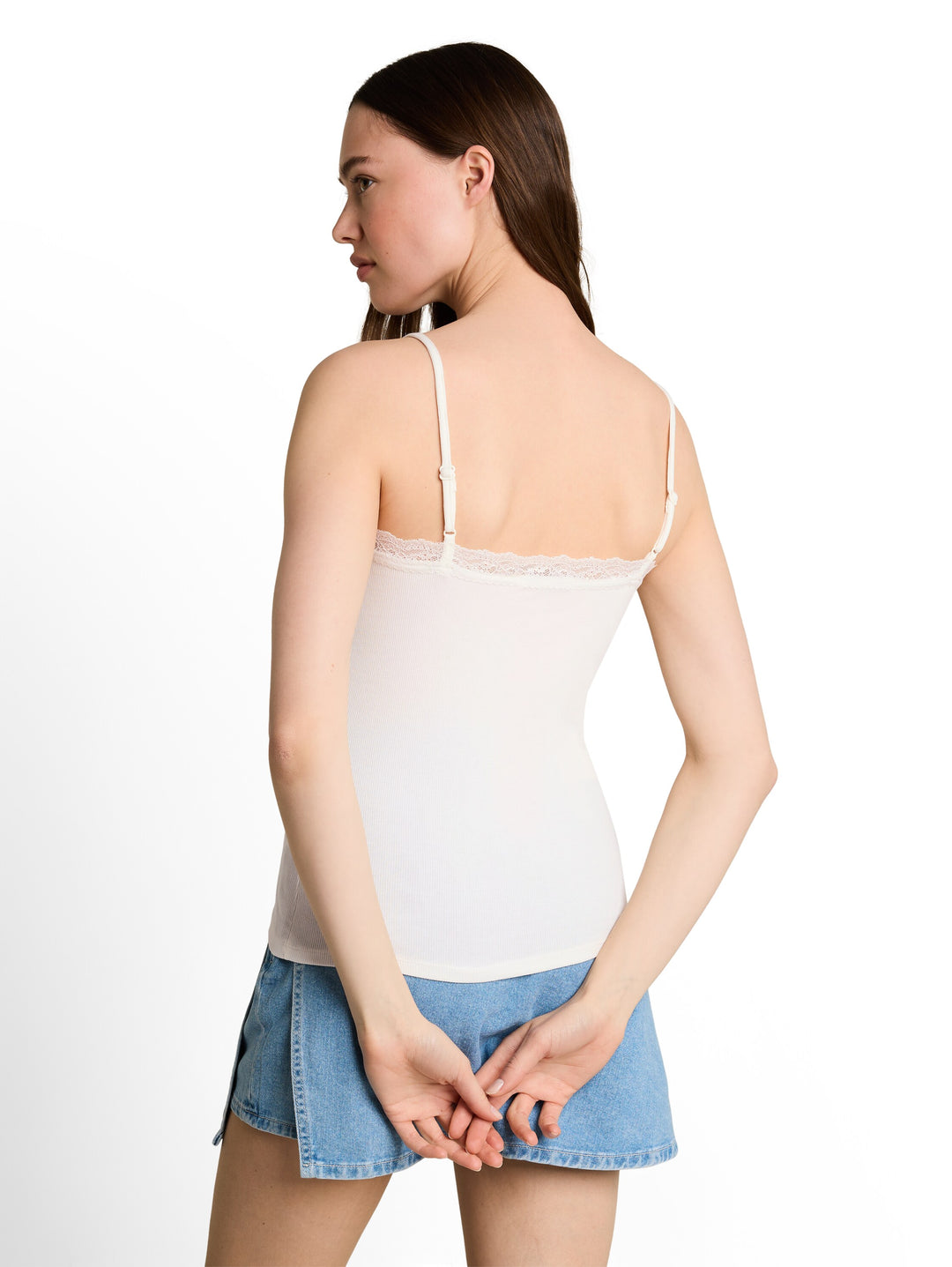 Top With Lace Detail - Off White